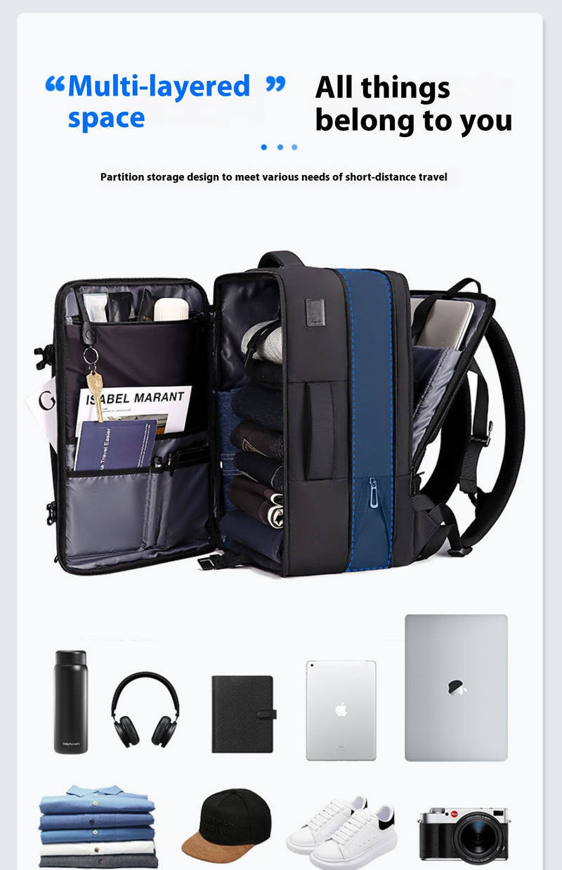 A Large Capacity Backpack For Men's Commuting Travel