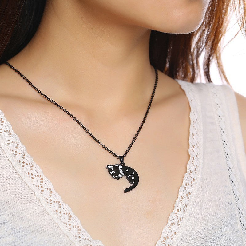 Titanium Steel Necklaces For Lovers