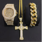 Mens Watches Luxury Brand Fashion Diamond Date Quartz Watch