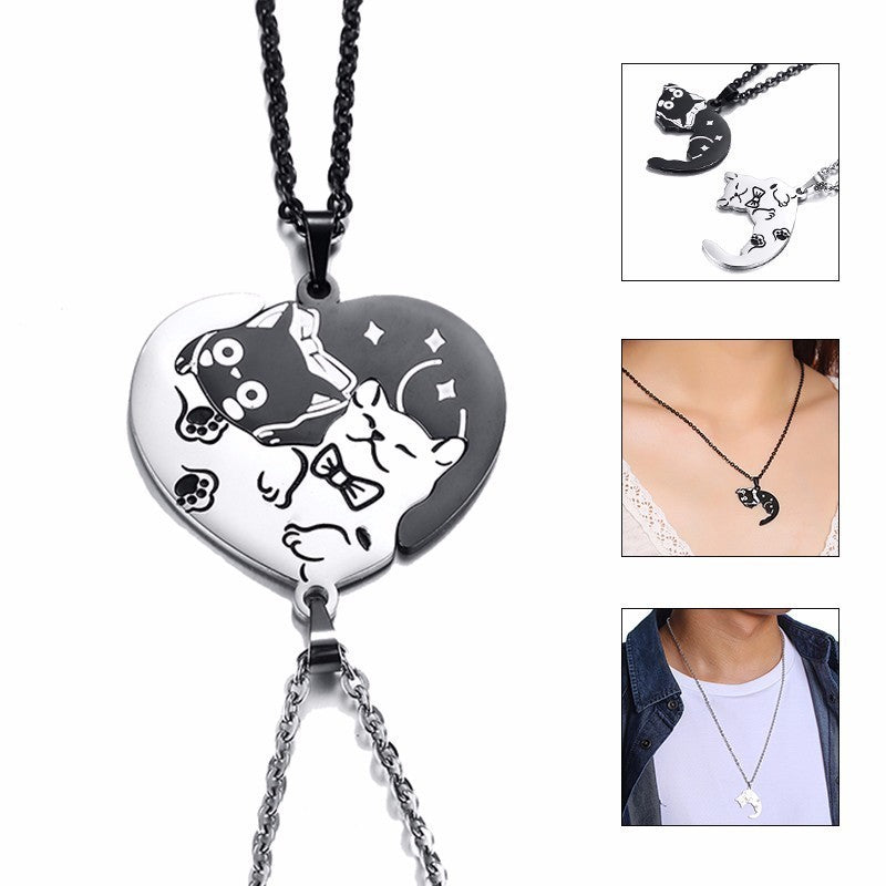Titanium Steel Necklaces For Lovers