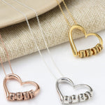 Personalized Heart Necklaces Women Jewelry Custom Name Necklaces & Pendants Mothers Day Gift