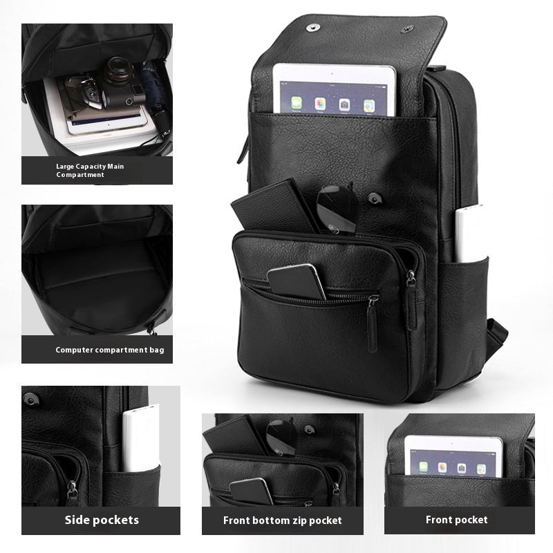 Fashion Men's Backpack Leisure Travel Waterproof Rucksack