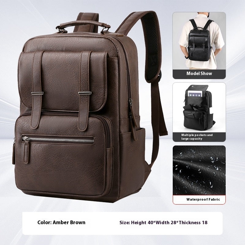 Fashion Men's Backpack Leisure Travel Waterproof Rucksack