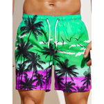 Men's 3D Printing Smoke Pattern Loose Beach Pants