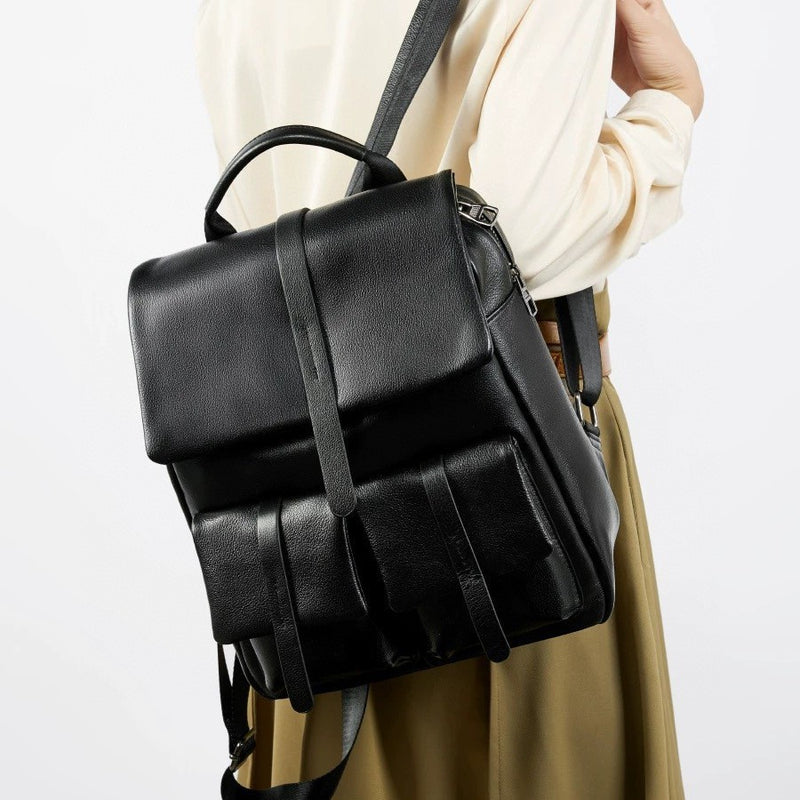 Solid Color Large Capacity Backpack
