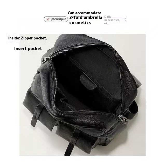 Solid Color Large Capacity Backpack