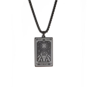 Box Chain Three Tarot Series Necklaces